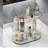 Tri-Tier Vanity Organizer: Large Capacity Bathroom Countertop Shelf with Removable Tray and Metal Frame