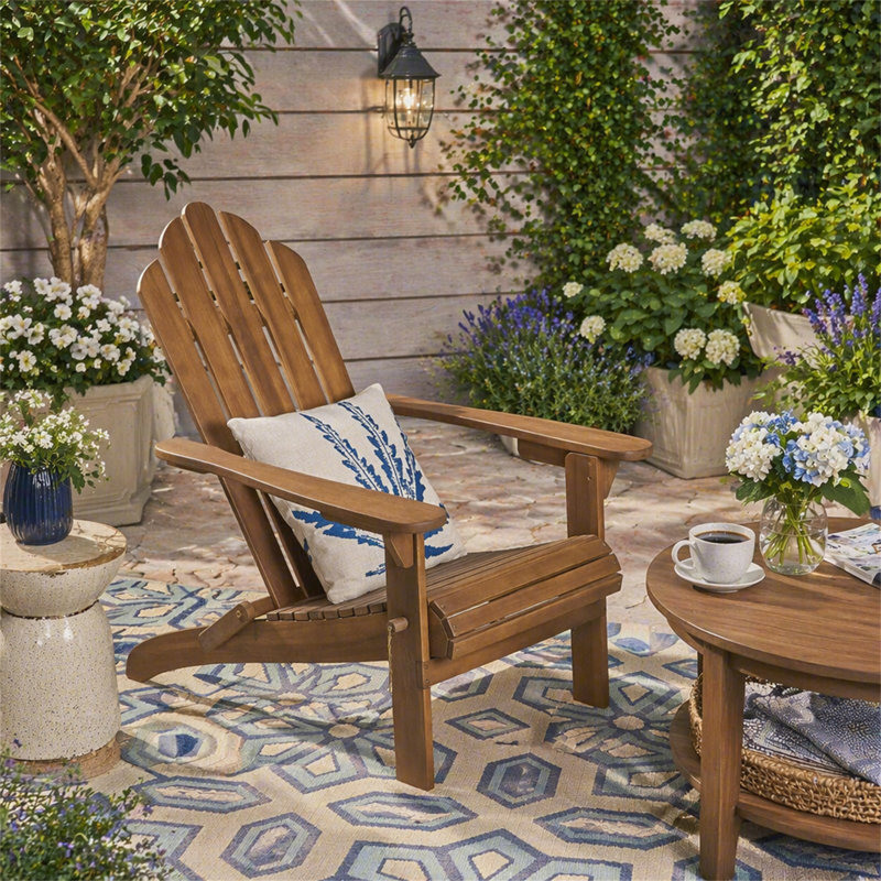 CHAISE ADIRONDack HOLLYWOOD PLIABLE, Marron foncé