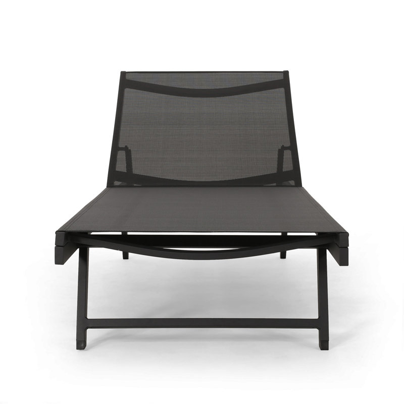 SALON CHAISE Longe, 2, Noir