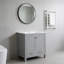 Meuble-lavabo de salle de bain avec lavabo simple, 2 portes et un tiroir-1201052719