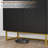 31.5" Modern Sideboard Buffet Cabinet with Storage, Credenza Console Table with Adjustable Shelf, Herringbone Pattern Doors & Handles, Sturdy Metal Legs for Dining, Living Room, Entryway-1747500495