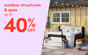 outdoor structure & spa clearout