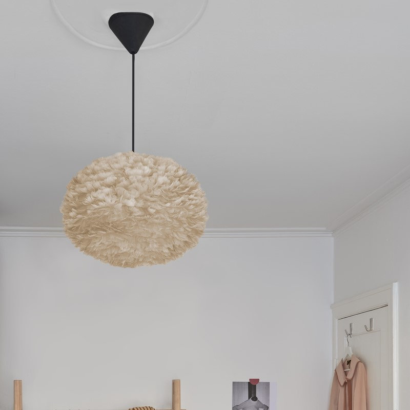 Abat-jour fantaisie 1 lumière Eos, H 15,70 po x l 23,60 po, Rouge