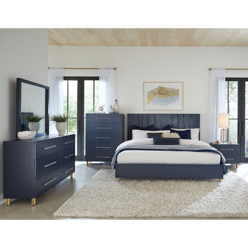 Jonahel Solid Wood Rectangle Mirror