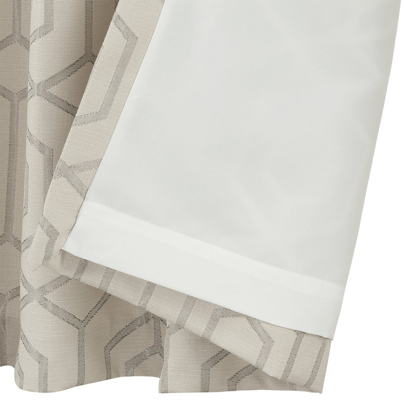 Camberwell Room Darkening Curtain Pair, Width 168 x Drop 183 cm, Stone