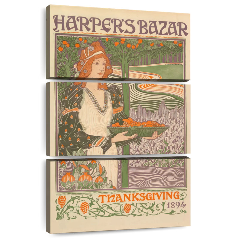 Leisha Thanksgiving 1894 Cover, 45" H x 28" W