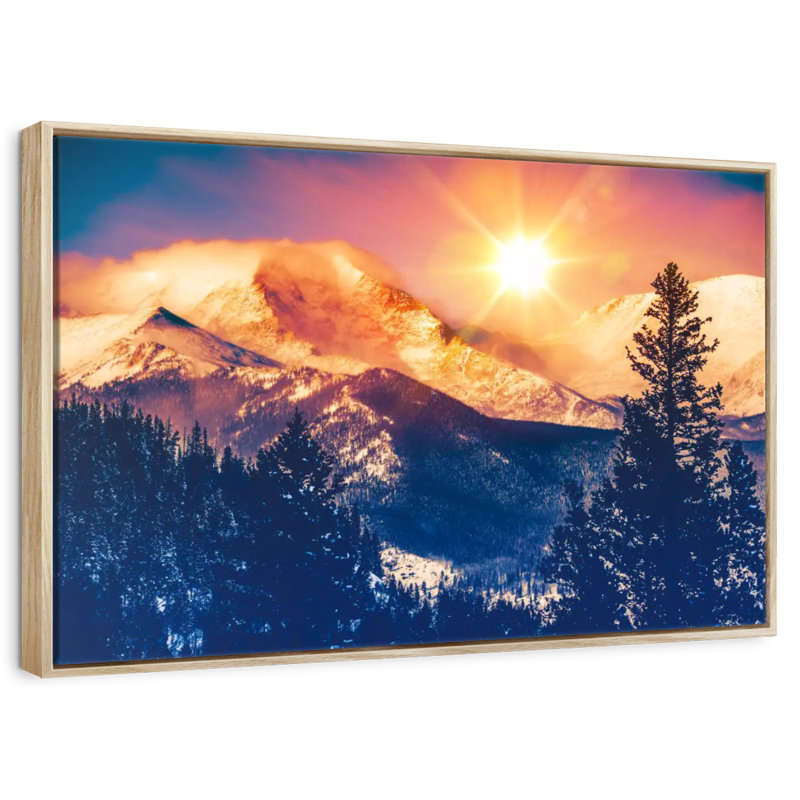Colorado, Cadre flottant en bois naturel, 43 po x 29 po