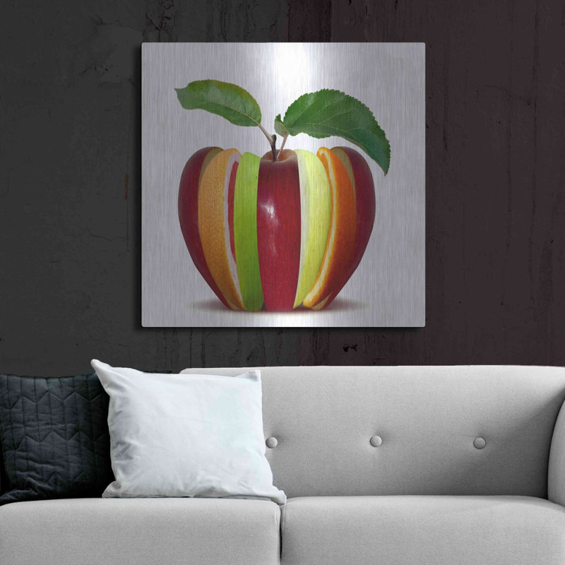 «Fruitfully», art mural en métal, H 36 po x l 36 po