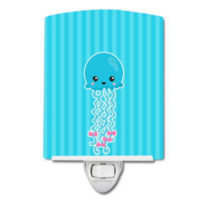 Nautical Jellyfish Ceramic Night Light