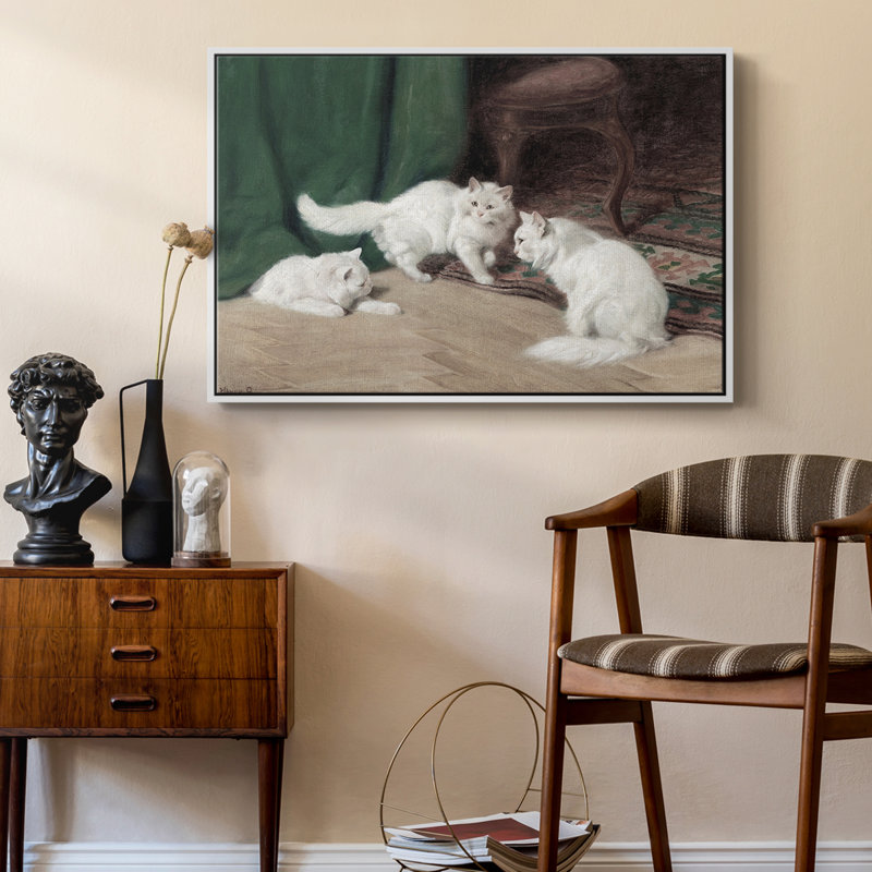 «Vintage Animal VI», reproduction sur toile flottante, H 25 po x l 37 po, Blanc