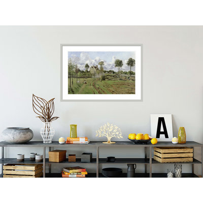 «Landscape Louveciennes» par Camille Pissarro, impression giclée sur cadre