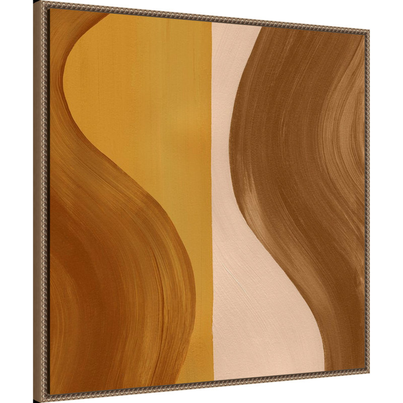 «Wavy Clay II» par Grace Popp, reproduction d'art sur toile encadrée, 30" H x 30" W