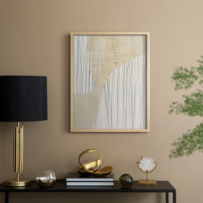 Paper Stones II Framed Print - Solid Wood
