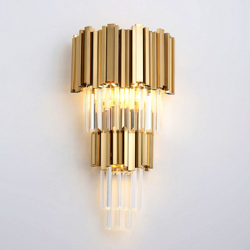 Messer Stainless Steel Flush Mounted Sconce
