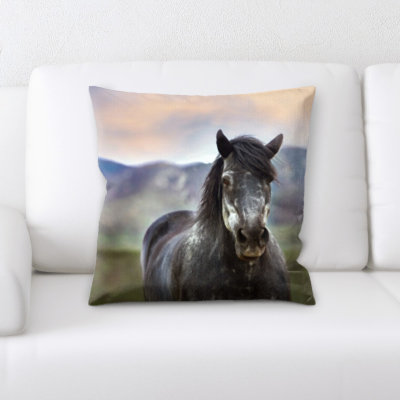 Laird Horse Throw Pillow