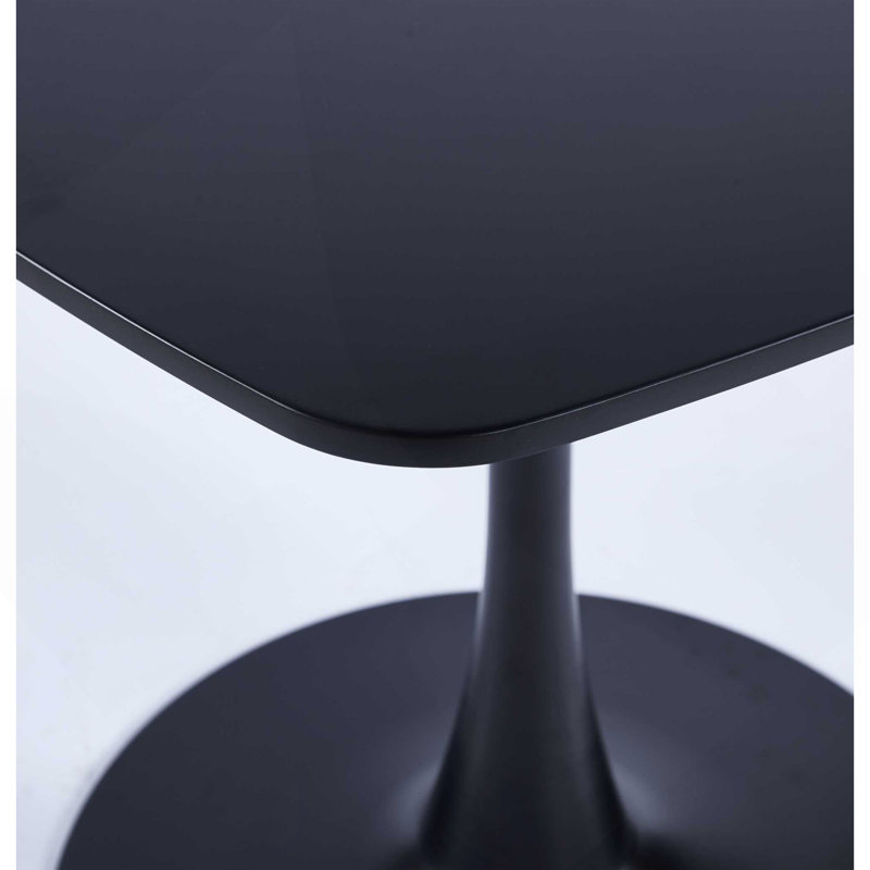 Table de salle à manger spéciale, table de salle à manger en panneau de fibres à densité moyenne, table de cuisine, noir, bureau