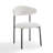 Arve Set of 2 White Boucle Dining Chairs