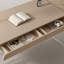 Bureau en acrylique moderne à 2 tiroirs de style crème-1009976171