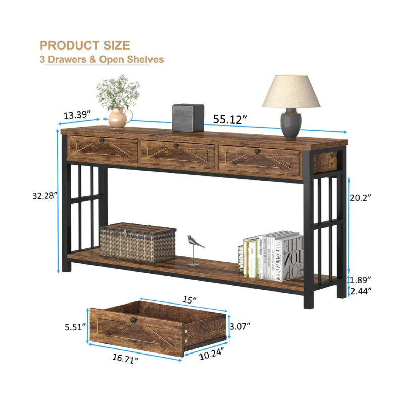 140 cm W Console Table