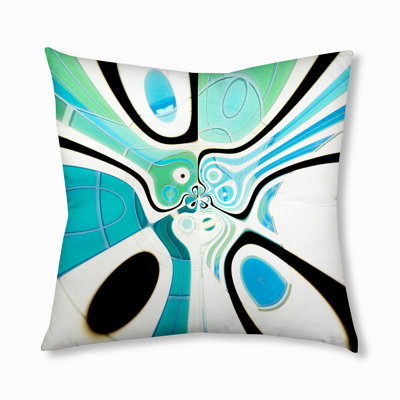 Abstract Reversible Throw Pillow