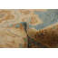 Tapis bleu ciel Peshawar Oushak 3 pi 1 po x 4 pi 5 po
