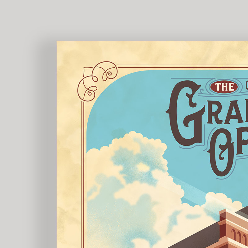 Grand Ole Opry - Nashville par Dorothea Taylor - impression sur toile tendue, H 16 po x l 12 po x P 1,5 po