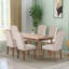 Chaise rembourrée capitonnée en bois massif-91682924-91682926