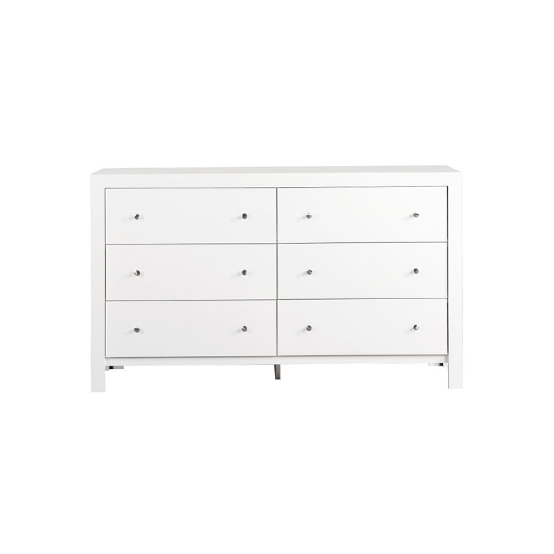 Commode transitionnelle élégante blanche