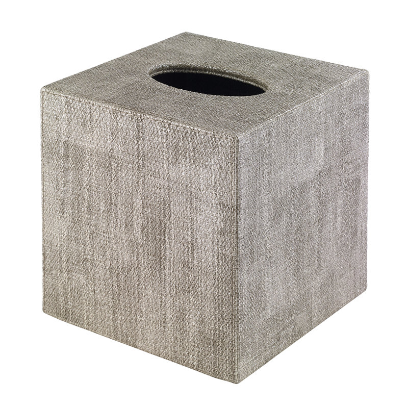 Luster Tissue Box Cover, Sand