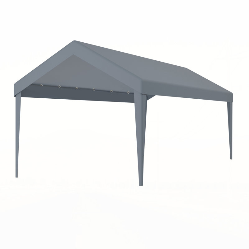 10x20ft Carport Replacement Canopy Cover, Gray