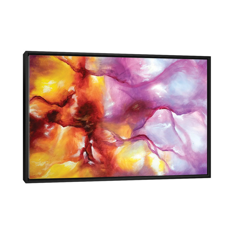 «Nebula Waves» par Spell rebond Fine Art, reproduction d'art, Black Frame, 18" H x 26" W x1.5" D, Pas de tapis