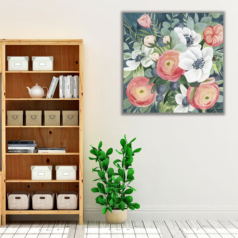 «Bewitching Bouquet I», reproduction d'art sur toile, H 12 po x l 12 po