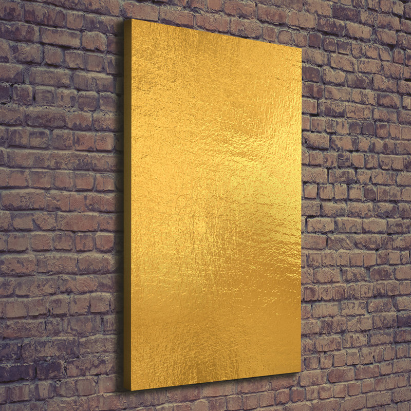 Golden Foil Background - Wrapped Canvas Print, 140cm H x 70cm W
