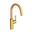 East Linear Single Handle Pull Down Kitchen Faucet-654333714