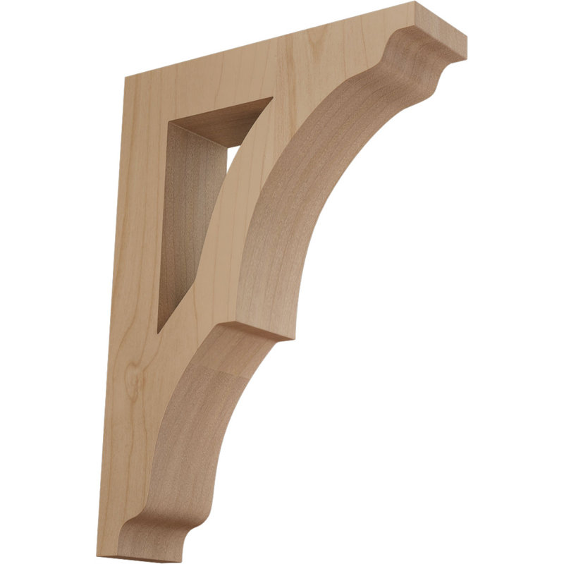 Support en bois Avila, Aulne, H 9 po x l 1,75 po x P 6,5 po