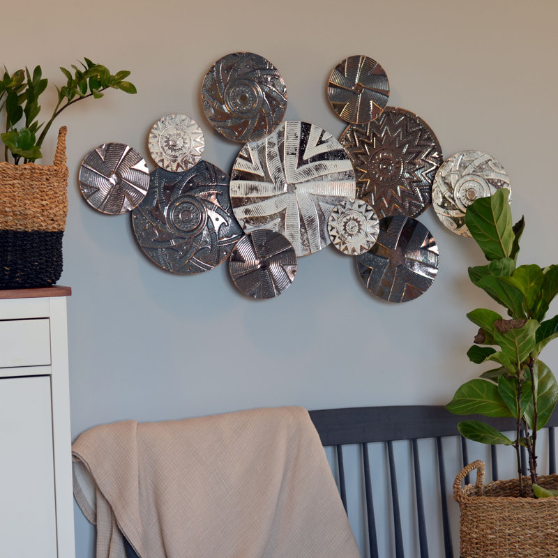 Handmade Boho Abstract Wall Decor on Metal