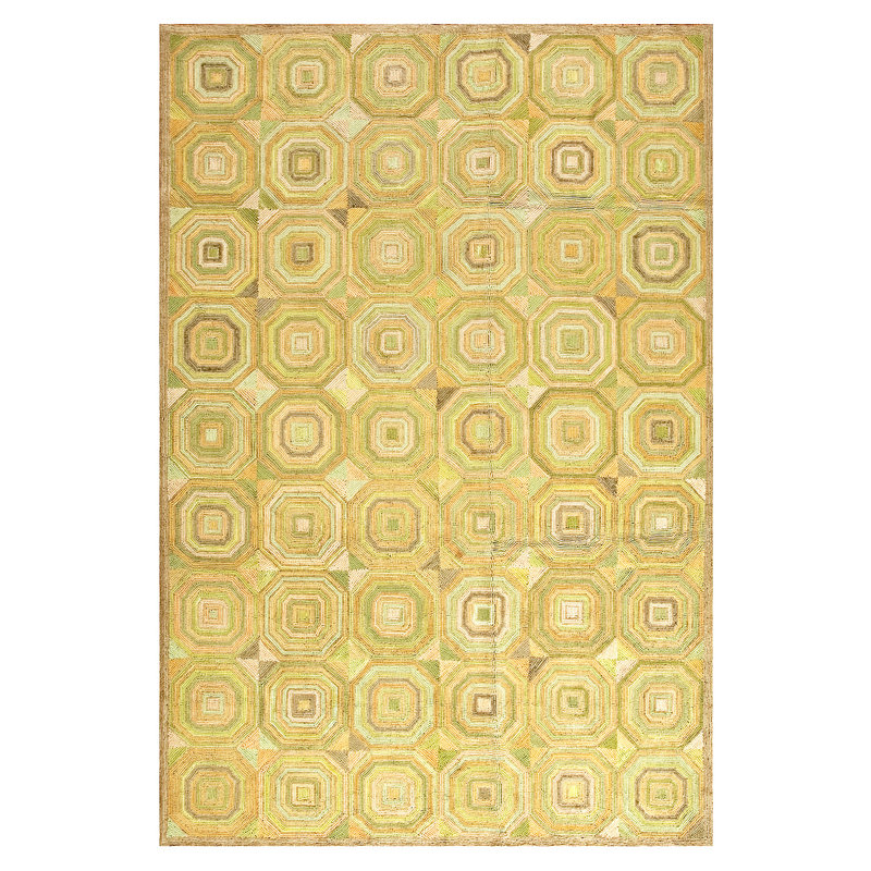 Hand Hooked Wool Abstract Area Rug