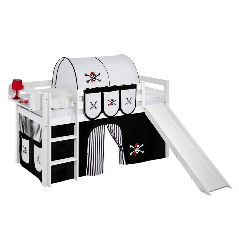 Pirat Bunk bed with bunk bed curtain, 90cm x 200cm