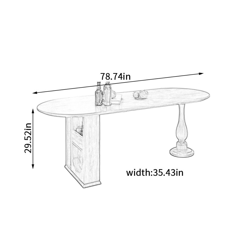Anabel, 29.52"H x 78.74"L x 35.43"W