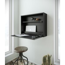 Wall Mounted Desk With Storage Shelves Home Computer Table Floating - Bed  Bath & Beyond - 32561365