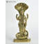Superbe statue de Vishnu debout en laiton sous le Sheshnag, décor de temple doré pour la maison, cadeau DDM607
