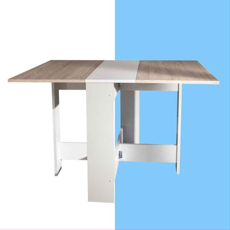 Vatasha Dining Table, White/Natural Oak