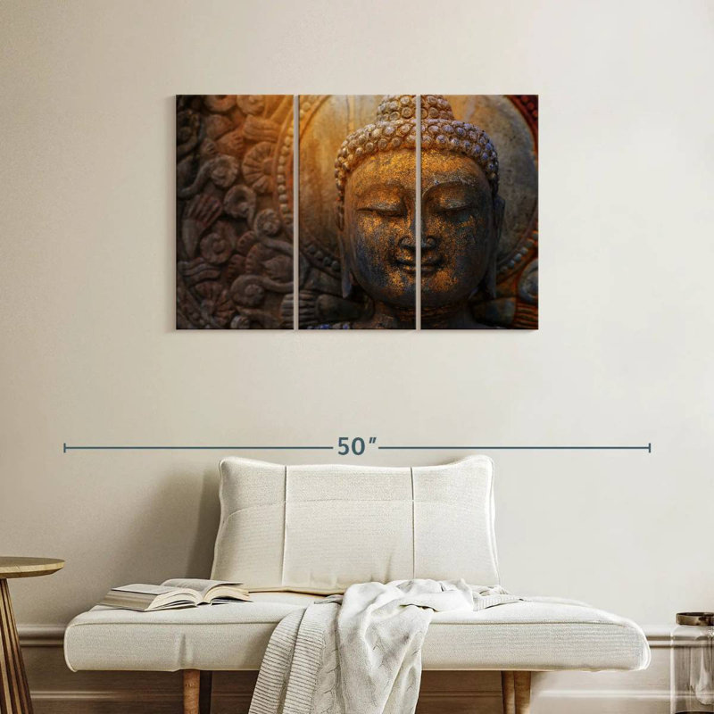 Adella Sunlit Buddha Statue, 24" H x 38" W