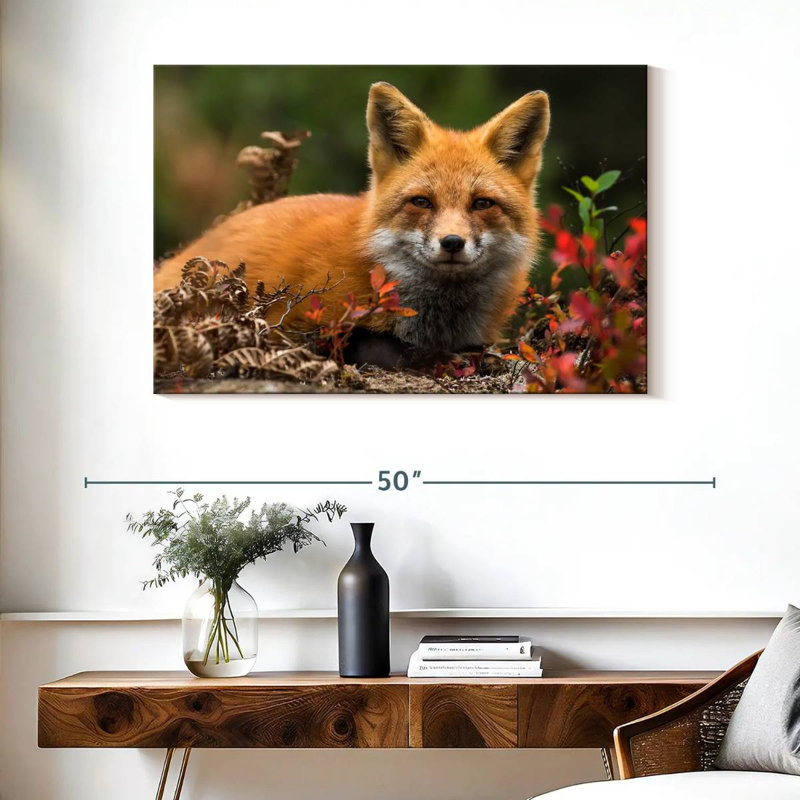 Happy Fox, 26" H x 39" W