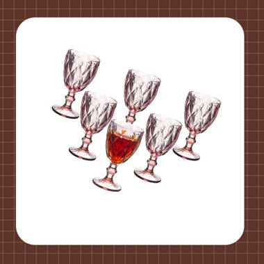 Eternal Night 6 - Piece 12oz. Glass Red Wine Glass Glassware Set