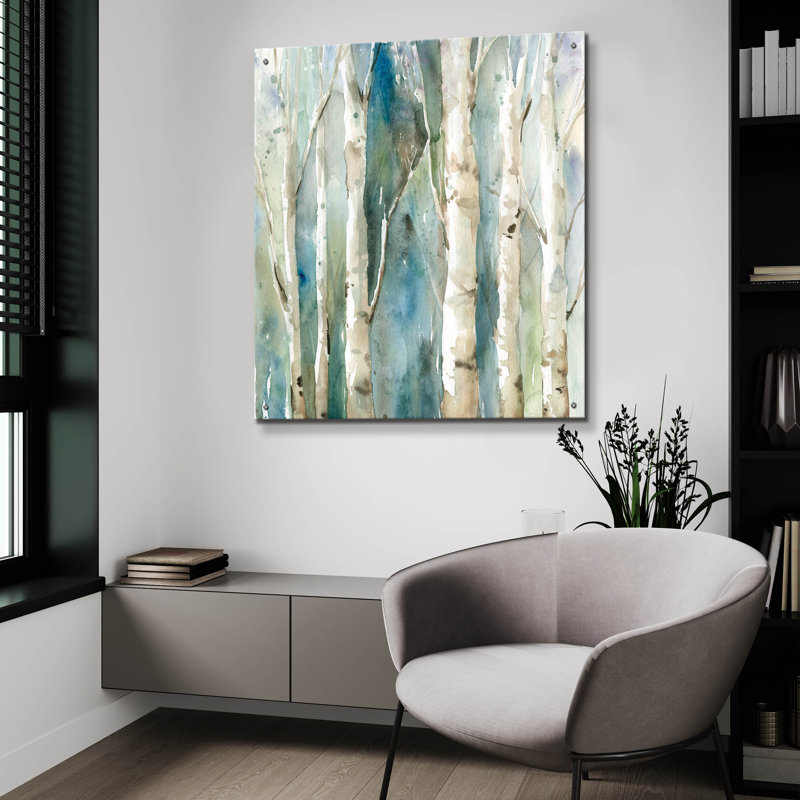 «River Birch» par Carol Robinson, H 36 po x l 36 po x P 0,2 po
