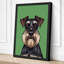 Schnauzer Portrait Modern - Wrapped Canvas-1577128784-1577128749