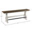 Banc en bois massif Isamu