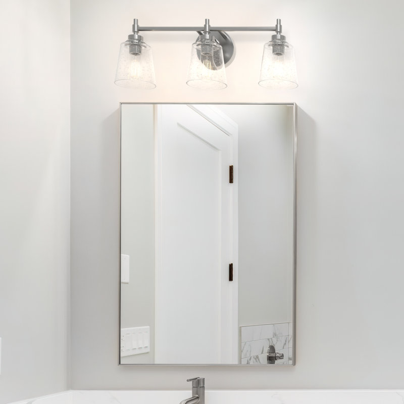 Montford 3-Light 6.25” Wide Vanity Light, Brushed Nickel