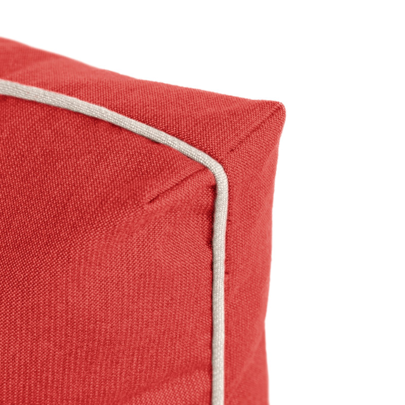Coussin de dossier et de siège Sunbrella, Rouge cerise